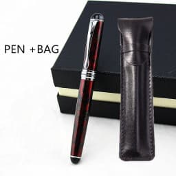 Jinhao X750 Classic Style Silver Clip Metal Fountain Pen 0.5mm Nib Steel Ink Pens for Gift Office Supplies School Supplies