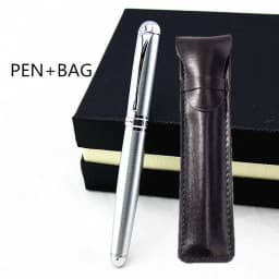 Jinhao X750 Classic Style Silver Clip Metal Fountain Pen 0.5mm Nib Steel Ink Pens for Gift Office Supplies School Supplies