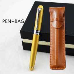 Jinhao X750 Classic Style Silver Clip Metal Fountain Pen 0.5mm Nib Steel Ink Pens for Gift Office Supplies School Supplies
