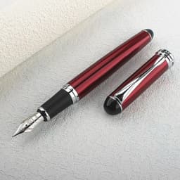 Jinhao X750 Classic Style Silver Clip Metal Fountain Pen 0.5mm Nib Steel Ink Pens for Gift Office Supplies School Supplies