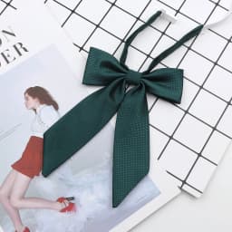 Solid Color Girl Ladies Bowtie Fine Grid Butterfly Classic Shirts Bow Tie For Wedding Party School Bowknot Chic Simple Accessory