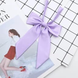Solid Color Girl Ladies Bowtie Fine Grid Butterfly Classic Shirts Bow Tie For Wedding Party School Bowknot Chic Simple Accessory