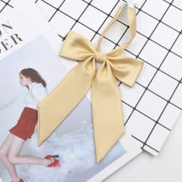 Solid Color Girl Ladies Bowtie Fine Grid Butterfly Classic Shirts Bow Tie For Wedding Party School Bowknot Chic Simple Accessory