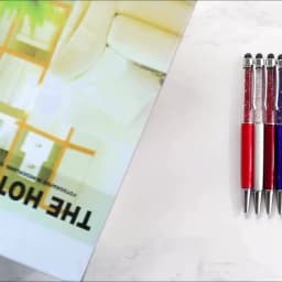 1Pcs Diamond Crystal Metal Ballpoint Pen Creative 2 In 1 Stylus Touch Pen Writing Ballpen Stationery Office School Supplies