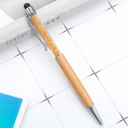 1Pcs Diamond Crystal Metal Ballpoint Pen Creative 2 In 1 Stylus Touch Pen Writing Ballpen Stationery Office School Supplies