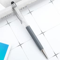 1Pcs Diamond Crystal Metal Ballpoint Pen Creative 2 In 1 Stylus Touch Pen Writing Ballpen Stationery Office School Supplies