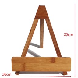 Natural Wood Easel Photo Painting Display Portable Plates Stand Holder Tea Cake Displaying Rack