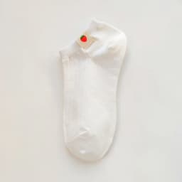 Socks women white 100 cotton fruit Invisible Short Woman Sweat summer girl women's socks ankle low female Invisible Kawaii Sox