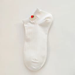 Socks women white 100 cotton fruit Invisible Short Woman Sweat summer girl women's socks ankle low female Invisible Kawaii Sox