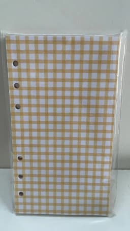 Cute Color Grid A5 A6 Loose Leaf Notebook Refill Spiral Binder Index Inner Page Item Paper Stationery