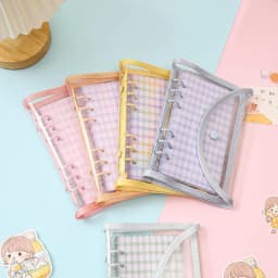 Cute Color Grid A5 A6 Loose Leaf Notebook Refill Spiral Binder Index Inner Page Item Paper Stationery