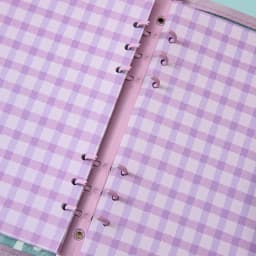 Cute Color Grid A5 A6 Loose Leaf Notebook Refill Spiral Binder Index Inner Page Item Paper Stationery