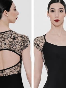 Tights Ballet Practice Clothes Dance One-Piece Gym Clothes Lace Short-Sleeved Bodysuits Yoga Clothes Women