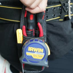 MELOTOUGH Heavy Duty Tradesman Pro Tool Pouch with Various Sized Pockets and Electrical Tape Thong,Hammer Holder