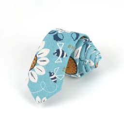 New Cartoon Linen Tie Skinny Casual Necktie For Wedding Party Neckties Classic Suits Floral Animal Print Neck Ties Cravat Gift