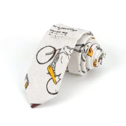 New Cartoon Linen Tie Skinny Casual Necktie For Wedding Party Neckties Classic Suits Floral Animal Print Neck Ties Cravat Gift