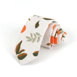 New Cartoon Linen Tie Skinny Casual Necktie For Wedding Party Neckties Classic Suits Floral Animal Print Neck Ties Cravat Gift