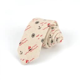 New Cartoon Linen Tie Skinny Casual Necktie For Wedding Party Neckties Classic Suits Floral Animal Print Neck Ties Cravat Gift
