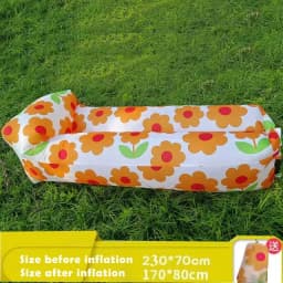 Fast Inflatable Sofa Camping Air Lounger Beach Sleeping Bag Portable Foldable Air Sofa for Travel Picnic Outdoor Lazy Bed Chair
