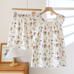 2026 Japanese Summer New Women's Pajamas Suit Short-sleeved Shorts Two-piece 100% Cotton Crepe Simple Checked Thin Home Clothes