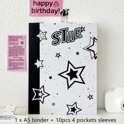 MINKYS Checkerboard Kawaii A5 Kpop Photocard Binder Photo Cards Collect Book Storage Album Hardcover Notebook Korea Stationery
