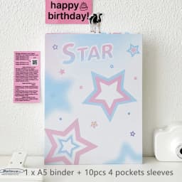 MINKYS Checkerboard Kawaii A5 Kpop Photocard Binder Photo Cards Collect Book Storage Album Hardcover Notebook Korea Stationery