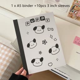 MINKYS Checkerboard Kawaii A5 Kpop Photocard Binder Photo Cards Collect Book Storage Album Hardcover Notebook Korea Stationery