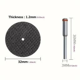 Abrasive Cutting Disc 32mm With Mandrels Grinding Wheels For Accesories Metal Cutting Rotary Tool Saw Blade