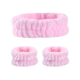 Fashion 2pcs One Pair Wash Face and Wrist Band Absorb Water Sweat Wiping Bracelet Hairband Moisture Proof Sleeve Wrist Guard