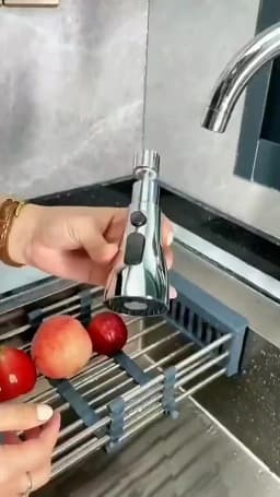 3 In 1 Kitchen Faucet Extender Universal 360° Rotate Pull Out Kitchen Tap Multi-mode Strong Flushing Booster Kitchen Accessories