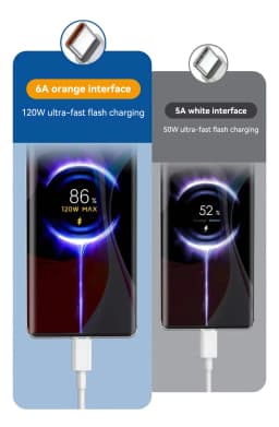 120W Fast Charger For Xiaomi 14 13 12 11 Pro Ultra Lite USB A To Type C Quick Charging Phone Cable For Note 12 Accessories
