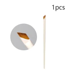 Upgrade Blade Eyeliner Brush Ultra Thin Fine Angle Flat Eyebrow Brush Under The Eye Makeup Brushes Precise Detail Brush White