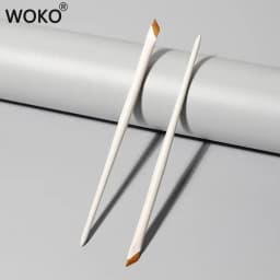 Upgrade Blade Eyeliner Brush Ultra Thin Fine Angle Flat Eyebrow Brush Under The Eye Makeup Brushes Precise Detail Brush White