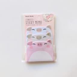 45Sheets/Pack Cartoon Sticky Notes Kawaii Penguin Pig Bear Cat Memo Pads Sticker Student Gifts Stationery School Office Supplies