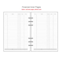 A5 A6 A7 Ruler Black Pink Matt Frosted Planner Agenda Notebook For 6 Holes Loose Leaf Spiral Notebook Organizer