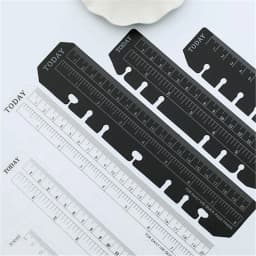 A5 A6 A7 Ruler Black Pink Matt Frosted Planner Agenda Notebook For 6 Holes Loose Leaf Spiral Notebook Organizer