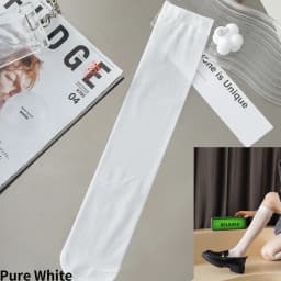 Calf Socks Women's Summer Thin Black Stockings JK Socks Long Tube Stockings Diamond-Shaped British Style Half-Length Tube Socks
