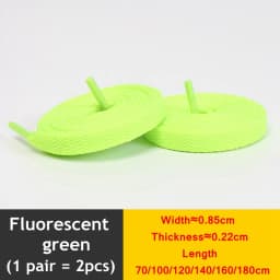 1 Pair / AF1 Shoelaces Flat Thicken Weave Craft Off Black White Shoe Laces High-top Sneaker Shoelace Accessories 25 Colors