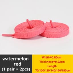 1 Pair / AF1 Shoelaces Flat Thicken Weave Craft Off Black White Shoe Laces High-top Sneaker Shoelace Accessories 25 Colors