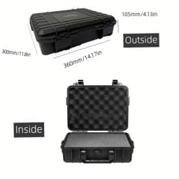 Waterproof Hard Carry Case Bag Toolbox With Pre-cut Sponge Storage Box Safety Protector Organizer Hardware Box Impact Resistant