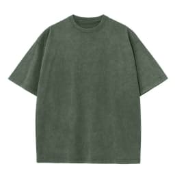 Men's Summer T-shirt 230G Heavy Cotton Vintage Washed T-Shirts Oversized Short Sleeve Loose Streetwear Short Sleeve Tops Tee