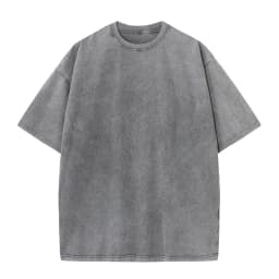Men's Summer T-shirt 230G Heavy Cotton Vintage Washed T-Shirts Oversized Short Sleeve Loose Streetwear Short Sleeve Tops Tee