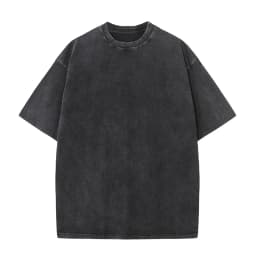 Men's Summer T-shirt 230G Heavy Cotton Vintage Washed T-Shirts Oversized Short Sleeve Loose Streetwear Short Sleeve Tops Tee