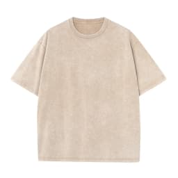 Men's Summer T-shirt 230G Heavy Cotton Vintage Washed T-Shirts Oversized Short Sleeve Loose Streetwear Short Sleeve Tops Tee