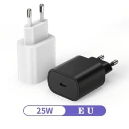 25W USB EU Charger QC 3.0 Quick Charge For Samsung S20 S21 Mobile Phone Charger Portable Wall Mobile Charger Fast Charger