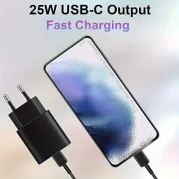 25W USB EU Charger QC 3.0 Quick Charge For Samsung S20 S21 Mobile Phone Charger Portable Wall Mobile Charger Fast Charger