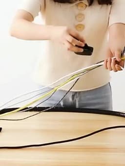 2M/1M Flexible Spiral Cable Wire Protector Cable Organizer Computer Cord Protective Tube Clip Organizer Management Tools 16/10mm