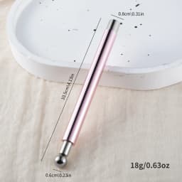 Cat Eye Nail Art Magnetic Tool Cylindrical Stick with Ball Magnet Manicure Accessory for Glass Bead Effects Fits UV Gel Polish