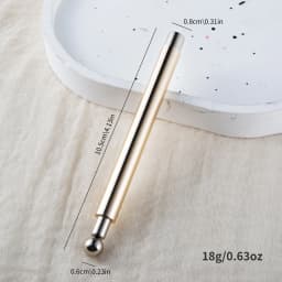 Cat Eye Nail Art Magnetic Tool Cylindrical Stick with Ball Magnet Manicure Accessory for Glass Bead Effects Fits UV Gel Polish