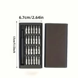 25 in 1 Mini Screwdriver Set, Flat Head and Cross Shaped Small Screwdrivers, Suitable for Electronic Products